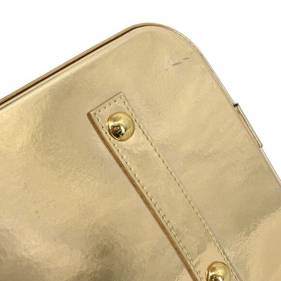 Louis Vuitton Alma Handbag Monogram Miroir Pvc Gold Canvas Handbag - Picture 8 of 10